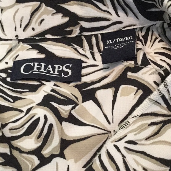 🌴NWOT Chaps Hawaiian Mens Shirt Size XLarge 🌴 - Picture 5 of 6